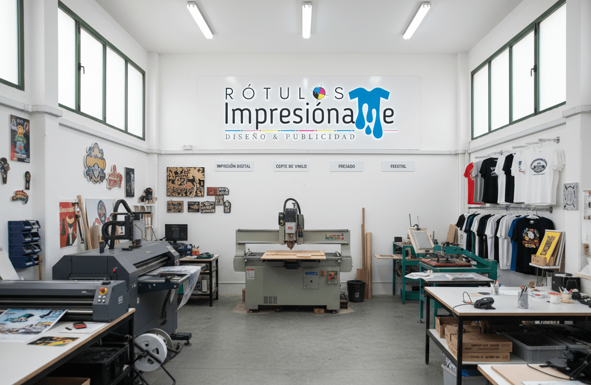 Taller de rotulación y fabricación Impresiona en Melilla